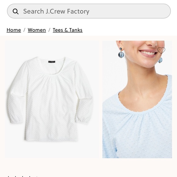 J. Crew Ivory Textured Blouse - Picture 7 of 7